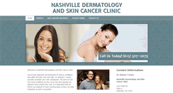 Desktop Screenshot of nashvilledermatologynashvilletn.com