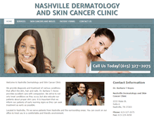 Tablet Screenshot of nashvilledermatologynashvilletn.com